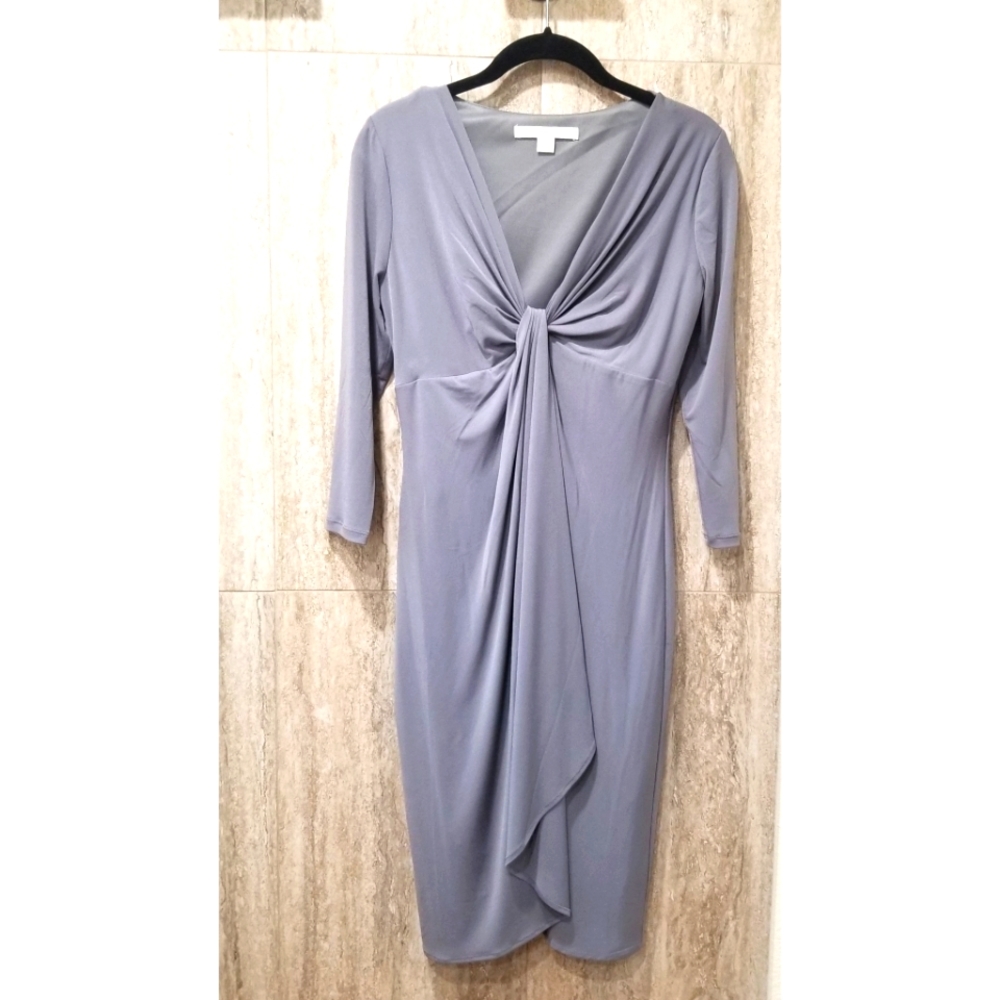 Boston Proper Mauve 3/4 Sleeve Dress